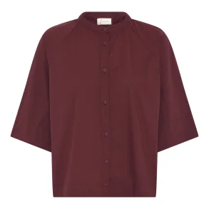 Frau Abu dhabi shirt red mahogany 