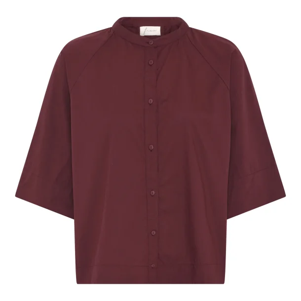 Frau Abu dhabi shirt red mahogany 