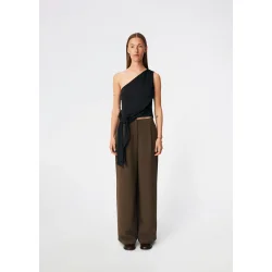 Galemd wide pants seal brown