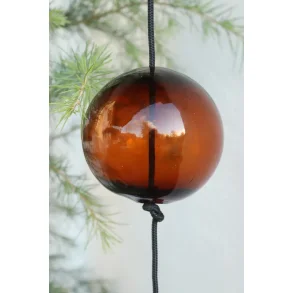 Glas kugle brun stor