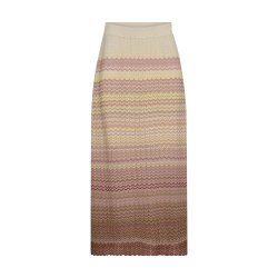 MMHopi zig zag knit skirt powder pink