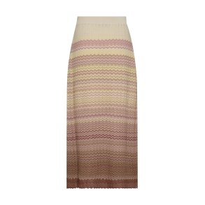 MMHopi zig zag knit skirt powder pink
