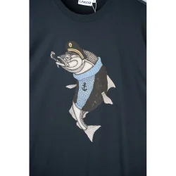 Haddock t-shirt blueberry