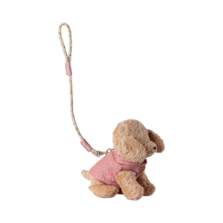 Halsb�nd og snor rosa 16-6913-00