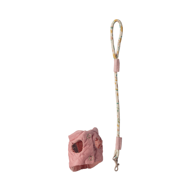 Halsb�nd og snor rosa 16-6913-00