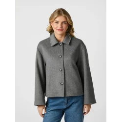 Hamra wool jacket grey melange 