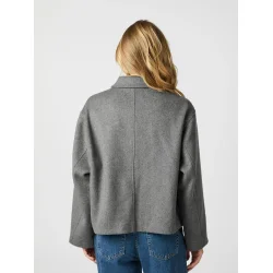 Hamra wool jacket grey melange 