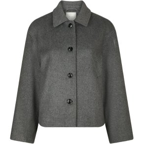 Hamra wool jacket grey melange 