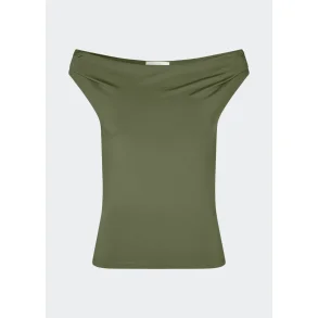 Himamd off shoulder top army dust