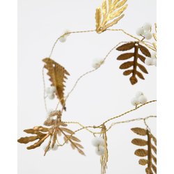 House doctor guirlande leaf guld