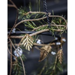 House doctor guirlande leaf guld