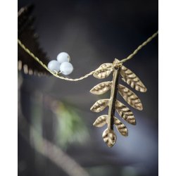 House doctor guirlande leaf guld