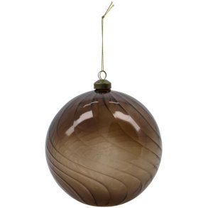 House doctor julekugle fluted amber