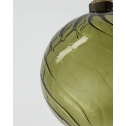 House doctor julekugle fluted grn