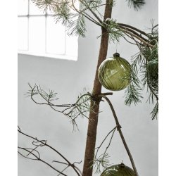 House doctor julekugle fluted grn