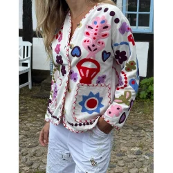 Maggie jacket white multi 