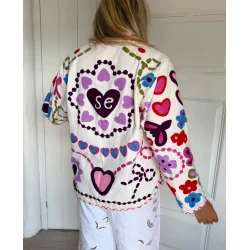 Maggie jacket white multi 