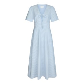 Ilsie stripe dress light blue 