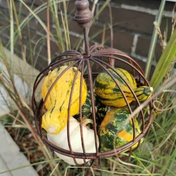 Iron decor ball rust X-large