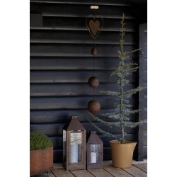 Iron heart outline rust large