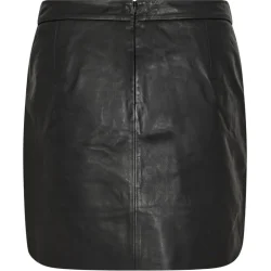 Ivy kylie leather mini skirt black