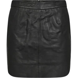 Ivy kylie leather mini skirt black