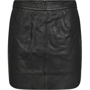 Ivy kylie leather mini skirt black