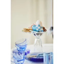 Julehjerte - bl/pink