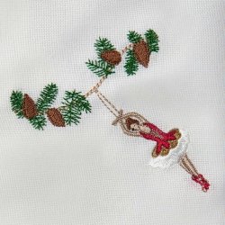 Juleserviet med ballerina