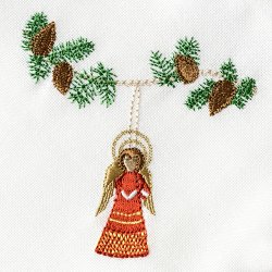 Juleserviet med engel