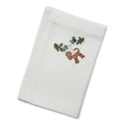 Juleserviet med halmbuk 