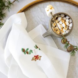 Juleserviet med julegris