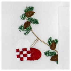 Juleserviet med julehjerte 