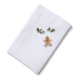 Juleserviet med peberkagemand 