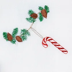 Juleserviet med sukkerstok 