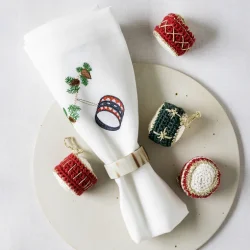 Juleserviet med tromme 