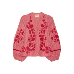 Juliane top red stripes