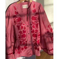 Juliane top red stripes