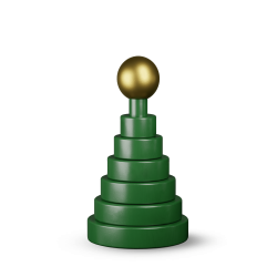 Kay bojesen Juletr H19.5 grn