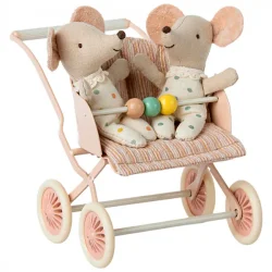 Klapvogn baby mus rosa 11-3107-01