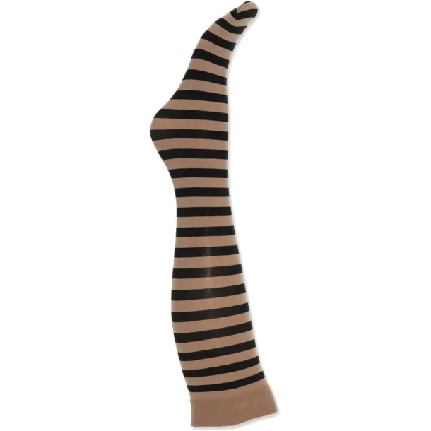 Klara stripe knee high sock camel