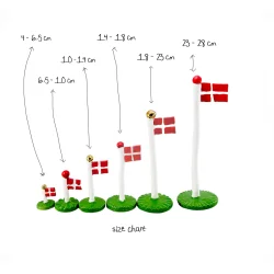 Klassisk dannebrog fresh grass 23 cm