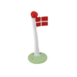 Klassisk dannebrog grn dot 14 cm