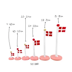 Klassisk dannebrog hawaii rose 18 cm