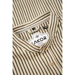 Klvedal shirt green gables/white pepper