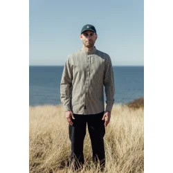 Klvedal shirt green gables/white pepper