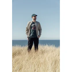 Klvedal shirt green gables/white pepper