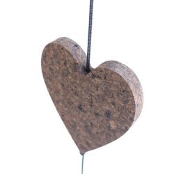 Kork hjerte mellem 18x18 cm
