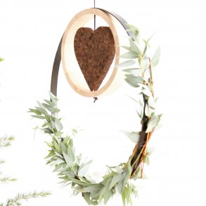 Kork hjerte lille 15x15 cm