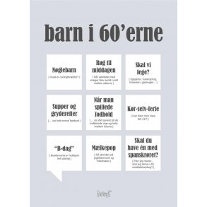 Kort A5 Barn i 60`erne